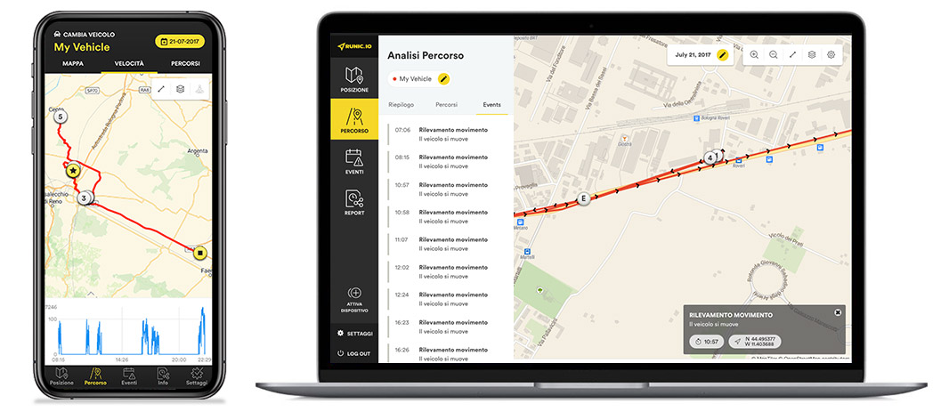 Cloud software Runic.IO screen