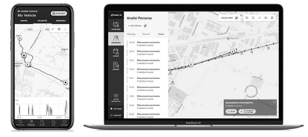 Schermata software cloud Runic.IO